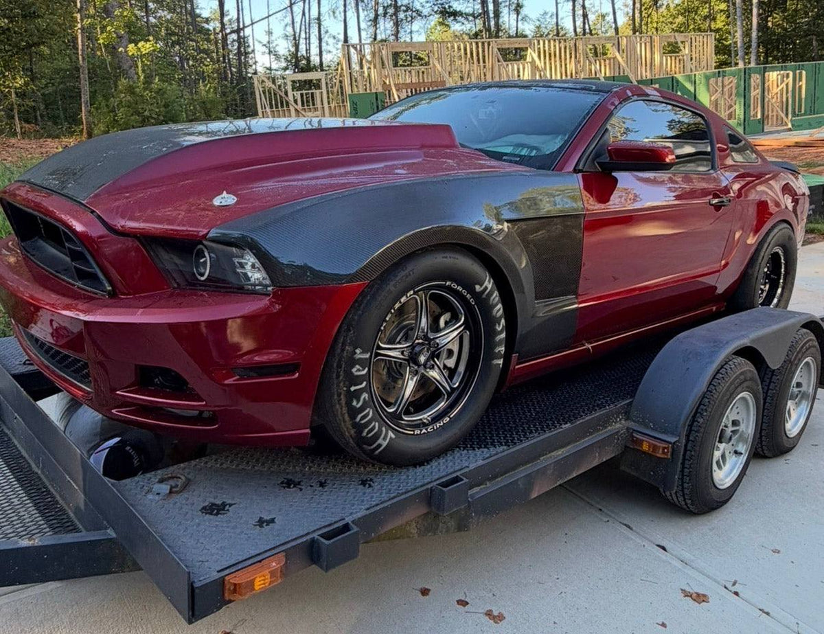 Iron Faith Racing’s Testimony loaded on the trailer for its initial evaluation at Barnbilt